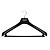 Вешалка-плечики для легкой одежды Attache С024 с перекладиной черная  (размер 48-50)