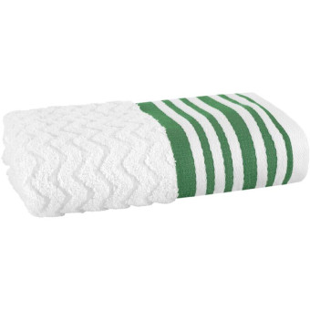 Полотенце махровое Line 50х90 см 500 г/кв.м белое/зеленое