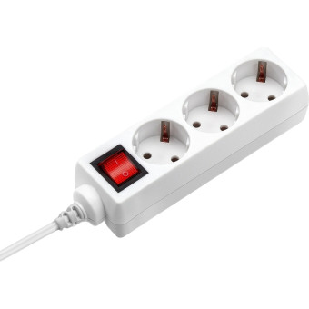Удлинитель Buro BU-PS3.3/W 3 розетки 3 м с заземлением и выключателем (475293)