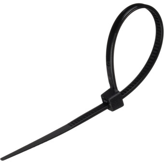Стяжка (хомут) BigTech 100x2.5 мм чёрная 100 штук в упаковке  (BT-CT-100-25-B)