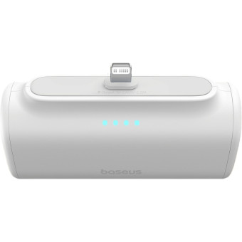 Внешний аккумулятор (power bank) Baseus Compact 5000 мАч белый (BAS-P1006830721300) Внешний аккумулятор (power bank) Baseus Compact 5000 мАч белый (BAS-P1006830721300)