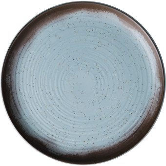 Тарелка десертная Oxford FLAT Shape PACIFICO керамика 20 см  мятно-голубая