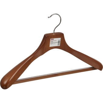 Вешалка-плечики Attache DL0883 с перекладиной орех (размер 52-54)