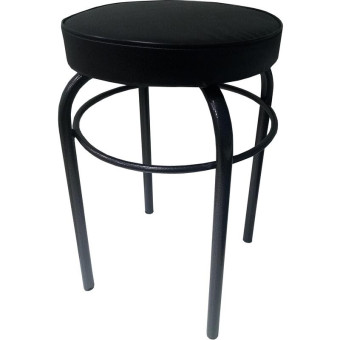 Табурет Сатурн 20М черный (искусственная кожа, металл)