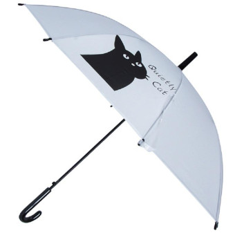 Зонт женский Эврика Смирный полуавтомат белый (99560)
