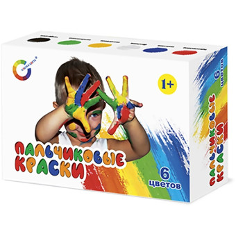 Краски пальчиковые Азбука цвета 6 цветов по 20 мл