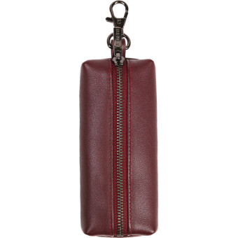 Ключница женская Fabretti из натуральной кожи бордового цвета  (Q24013N-53)