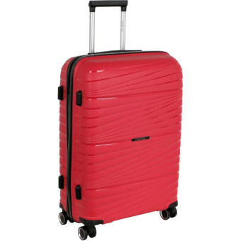 Чемодан Polar размер M 66 л из поликарбоната красный