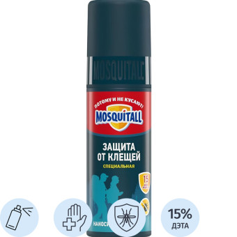 Спрей акарицидно-репеллентный от укусов комаров и клещей MOSQUITALL 100  мл