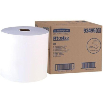 Материал протирочный нетканый Kimberly-Clark WypAll X60 GeneralClean 9349 белый (310 метров в рулоне)