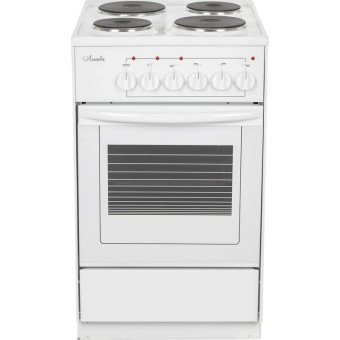 Плита электрическая Лысьва ЭП 411 СТ узкая белая (эмалированная сталь, 4  конфорки, 57 литров)