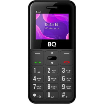 Мобильный телефон BQ 1866 Trust черный (86201092)