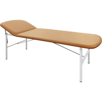 Кушетка медицинская М111-034 бежевая/белая (искусственная кожа)