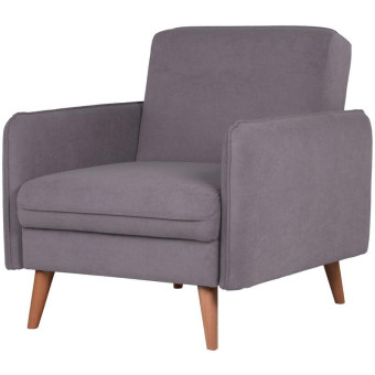 Кресло Релакс раскладное серое (ткань)