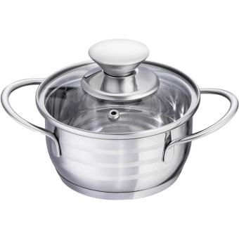 Кастрюля Regent inox Linea Bimbo vitro 0.7 л нержавеющая сталь с крышкой