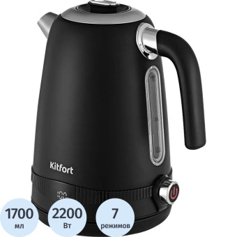 Чайник электрический Kitfort КТ-6121-1 чёрный