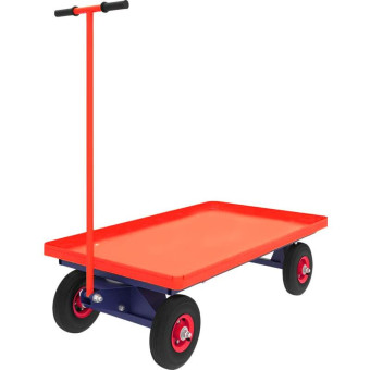 Тележка платформенная Rusklad ТПО 5 с поворотной осью (до 450 кг, 700х1200 мм)