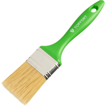 Кисть малярная плоская TOPFORT Uni из смешанной щетины 50x15 мм с  пластиковой рукояткой