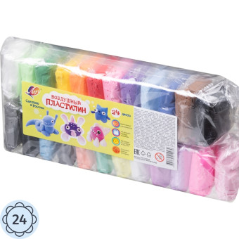 Пластилин легкий Луч 24 цвета 240 грамм