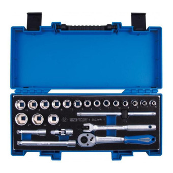 Набор головок шестигранных King Tony 6-24 мм 3/8" 23 предмета (3523MRV11)