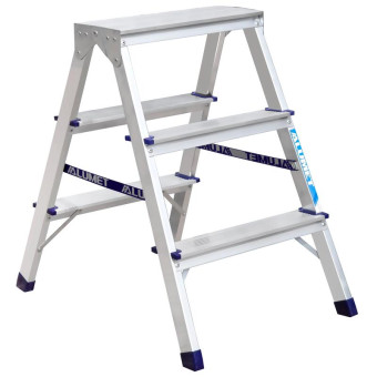 Стремянка алюминиевая 2x3 ступени Алюмет AD7203