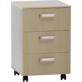 Тумба медицинская ТМ/МД-5104.00 (титан/дуб беленый, 430х430х660 мм)