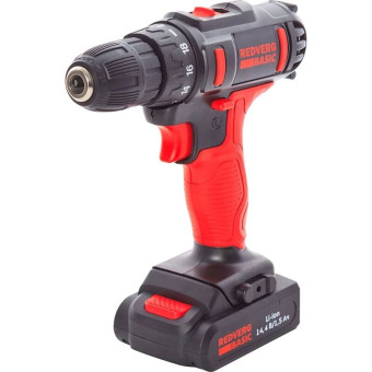 Дрель-шуруповерт аккумуляторная REDVERG Basic SD14LE/2-2 2 АКБ x Li-ion (14В, 1.5 Ач)+ЗУ в кейсе