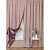 Комплект штор Amore Mio Блэкаут однотонный Milan-043 (2 портьеры 150x270 см) розовый