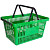 Корзина покупательская PL-722 (зеленый, 5 штук в упаковке)