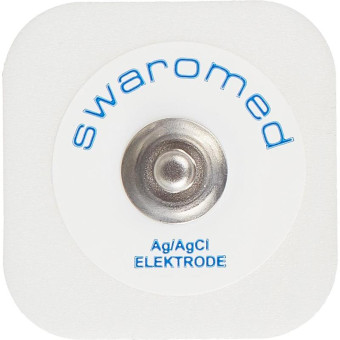 Электроды для ЭКГ одноразовые Swaromed для холтера детские 32х32 мм твердый гель (50 штук в упаковке)