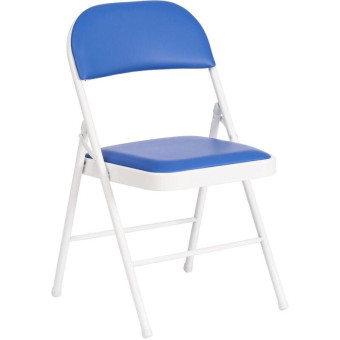 Стул складной TetChair Folder синий (экокожа)
