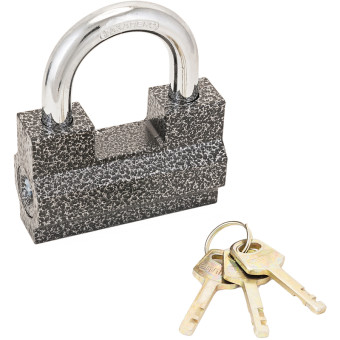 Замок навесной Аллюр ВС2-7С 83 мм серебристый