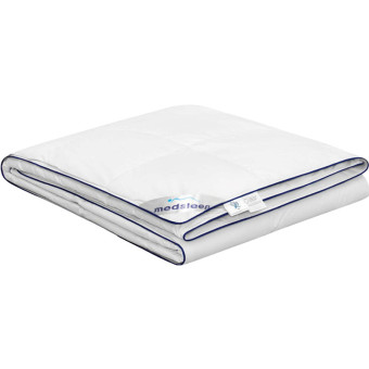 Одеяло 1.5-спальное Medsleep Mayura 140х200 см стеганое с кантом белое