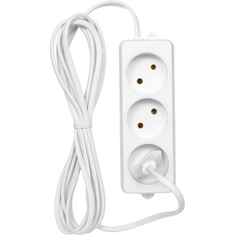 Удлинитель Гарнизон 3 розетки 3 м белый (EL-E3-W-3)