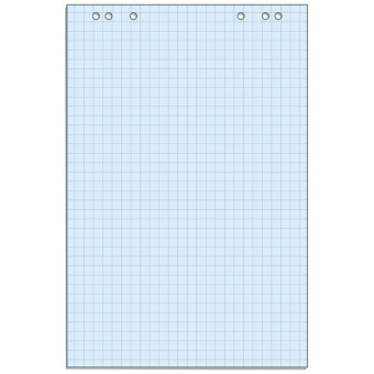 Бумага для флипчартов Attache Selection 68х98 см голубая 20 листов в клетку (80 г/кв.м)