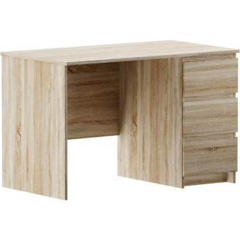 Стол компьютерный Кастор (дуб сонома, 1156х650х750 мм, 3 ящика)