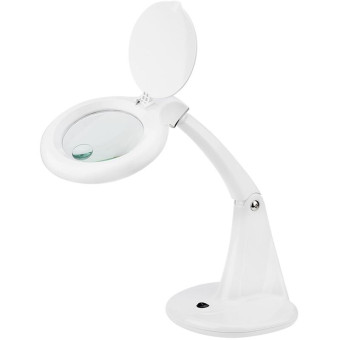 Лупа настольная 3D+12D Rexant с подсветкой 40 LED белая