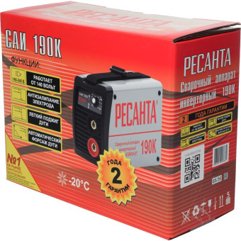 Сварочный инвертор Ресанта Компакт САИ190К (65/36)