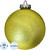 Ёлочный шар новогодний BigDecor пластик золотистый (диаметр 20 см)