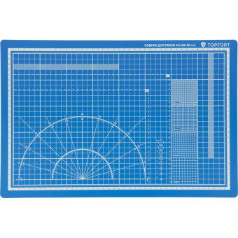 Коврик для резки TOPFORT 5-слойный формат А3 двусторонний (450х300 мм, толщина 3 мм)