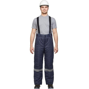 Брюки рабочие зимние мужские з28-БР с СОП синие из ткани таслан (размер 52-54, рост 182-188)