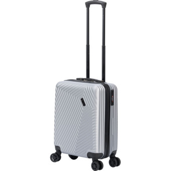 Чемодан Torber Lama размер S 37 л из ABS-пластика серебристый