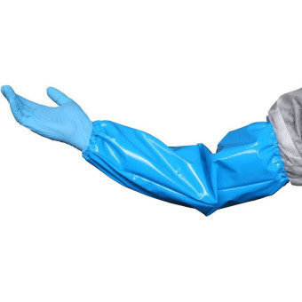 Нарукавник многоразовый Haccper Uretex TPU полиуретановый синий длина 46  см (2 штуки в упаковке)