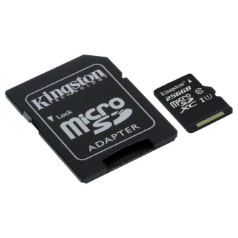 Карта памяти Kingston micro SDXC 256 Gb Class 10 (SDCS/256GB)