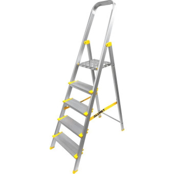 Стремянка алюминиевая 5 ступеней Алюмет (AS705)