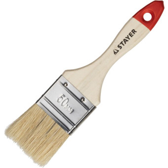 Кисть малярная плоская Stayer из натуральной щетины 50 мм (0101-050)