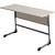 Парта растущая двухместная Комус Мебель шамони светлый/серый рост 3-5