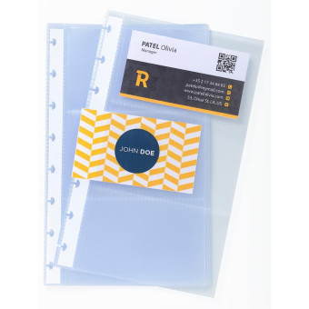 Вкладыш для визитниц Exacompta на 60 карточек (130х210 мм, 10 штук в упаковке)