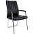 Конференц-кресло Easy Chair 811 VPU чёрное (экокожа, металл   хромированный)