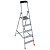 Стремянка алюминиевая 5 ступеней Krause Safety 128959